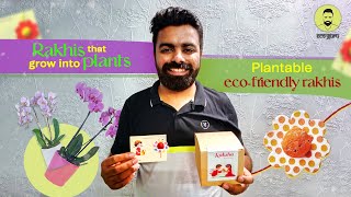 Plantable Rakhi with seeds  Rakshabandhan  Vrikshabandhan  GrowYourRakhi  Ecofriendly handmade [upl. by Htez816]