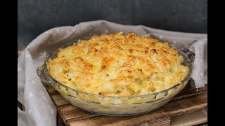 Macarrones gratinados con bechamel y queso [upl. by Suilienroc]