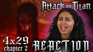 Attack on Titan S4 Part 3 Ch 2 REACTION [upl. by Akinej408]