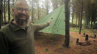 Tarpology  Lomo 5 X 5 Plough Point Tarp Shelter [upl. by Nessnaj]