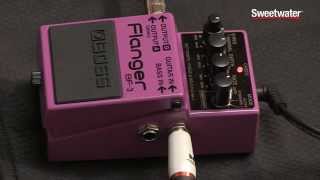 BOSS BF3 Flanger Pedal Review by Sweetwater [upl. by Chessa775]