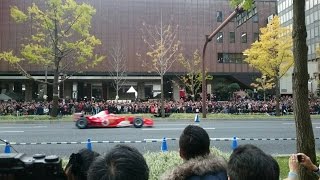 F1公道デモ走行 御堂筋オータムパーティー2015 [upl. by Nnylrats545]