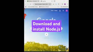 How do I download and install Nodejs on Windows 10Node js installation shorts coding shortvideo [upl. by Adnawaj494]