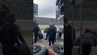 Pit lane action at Kansas Speedway nascar cuprace pitlane pitstop monsterenergy [upl. by Ariom794]