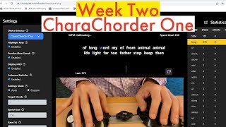 Week Two with the CharaChorder One See how I am doing and how fast I type [upl. by Dougall696]