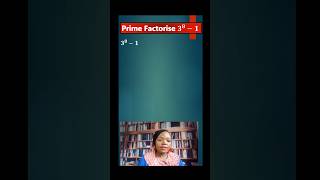 Prime Factorise 𝟑𝟖−𝟏 primefactorisation viralvideo [upl. by Yartnoed]