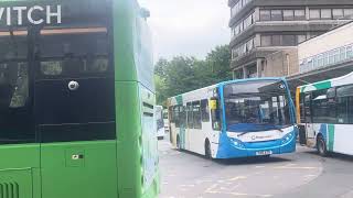 Bus Spotting Stagecoach South Wales Enviro 200 36848 CN13 AZB Route 23 Pontypool to Newport [upl. by Gonroff319]