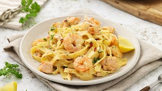 Creamy salmon prawn pasta recipe in 20mins [upl. by Antoine]