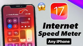 Enable Internet Speed Option in iPhone  Get Internet Connection Speed Meter in iPhone iOS 17 [upl. by Philippe]