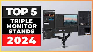 Best Triple Monitor Stands 2024 watch before you buy [upl. by Ronoel369]