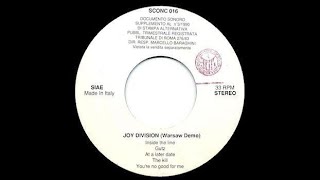 Warsaw Joy Division  Demo Session Pennine Sound Studios Oldham England 18th July 1977 [upl. by Ulu]