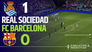 REAL SOCIEDAD 10 BARCELONA • Highlights • La Liga 2425  SimulationRecreation [upl. by Nerha675]