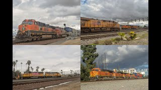 3324 Railfanning Riverside SBD Fullerton Featuring H1 leader CNW 6706 NS power amp MORE [upl. by Trilbee831]