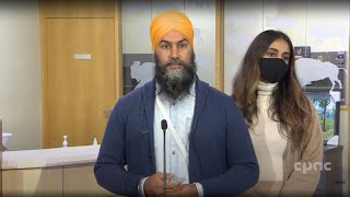 Jagmeet Singh visits Cowessess First Nation makes announcement on reconciliation – August 20 2021 [upl. by Allana]