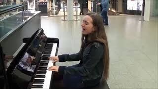 Over The Rainbow  Christmas Version Live at St Pancras London Elsie Miles [upl. by Ravahs]