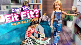 Can Hairmazing Fashion Fit A Barbie Does The Fit Fit  Doll Fashion From Walmart [upl. by Nuahsak]