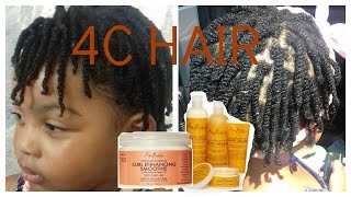 Protective StylesNatural Hair Routine For Moisturized 4c TWA Supa Natural [upl. by Yleek]