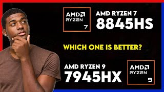 AMD Ryzen 7 8845HS vs AMD Ryzen 9 7945HX Comparison [upl. by Earlie]