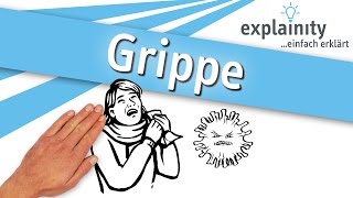 Grippe einfach erklärt explainity® Erklärvideo [upl. by Clarabelle]