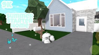 Bloxburg 9k summer starter houseno gamepassspeedbuild [upl. by Nalehp]