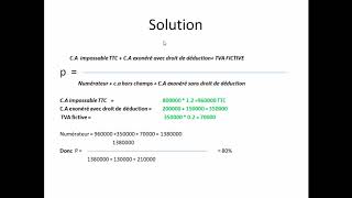 la comptabilité approfondie la part 4  comment calculer le prorata de déduction [upl. by Rafa]