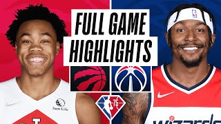 RAPTORS at WIZARDS  FULL GAME HIGHLIGHTS  January 21 2022 [upl. by Anemolihp]