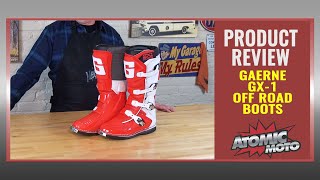 Gaerne GX1 Boots Review by AtomicMoto [upl. by Chastain811]