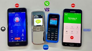 Outgoing Call from HUAWEI Y3  Samsung J3 2016 on Nokia 8800 Vs Nokia 1134Incoming Calls [upl. by Anelac928]