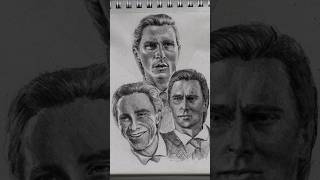 Testing my new graphite pencils traditionalart portraitstudy patrickbateman [upl. by Cathryn]