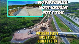 Nova petlja sa Kružnim tokom kod Pijace Bubanj Potoknaziru se konture radovadirektno nadvožnjak [upl. by Isej]