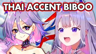 Biboo Tries to Imitate Momsekis Thai Accent and Its ADORABLE 【Hololive EN】 [upl. by Phebe395]