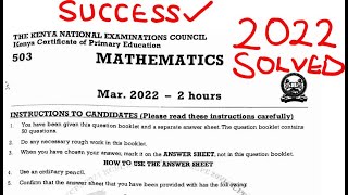 KCPE 2022 MATHS revision KCPE 2022 MATHS PAST PAPERS AND ANSWERS FOR 20222021 [upl. by Lac]