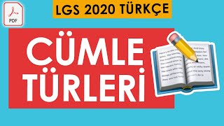 CÜMLE TÜRLERİ LGS2020 [upl. by Connors]