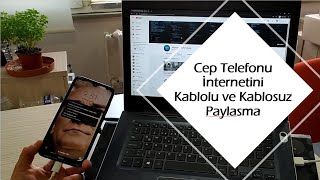 Cep Telefonu İnternetini Kablolu ve Kablosuz Paylaşma [upl. by Aimo]