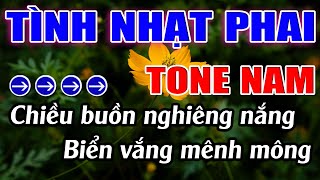 Tình Nhạt Phai Karaoke Tone Nam Karaoke Lâm Beat  Beat Mới [upl. by Deadman80]