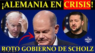 ¡ALEMANIA EN CRISIS SE ROMPE GOBIERNO DE SCHOLZ en medio de despidos masivos y cierre de fábricas [upl. by Amalia]