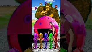 equal dame tu cosita 5 different colors alien dance vs 7 Pacman 7 Gta 5 bigfoot amp train [upl. by Ashlee]