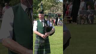 Huntly pipeband The Gardens of Skye slow air during 2023 Oldmeldrum highlandgames shorts [upl. by Anaeerb]