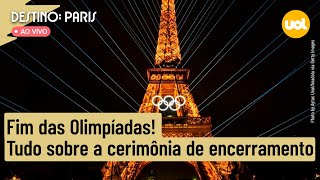 🔴 OLIMPÍADAS 2024 TUDO SOBRE A CERIMÔNIA DE ENCERRAMENTO EM PARIS [upl. by Verner]