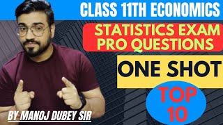 Important Questions Of Statistics CLASS 11 Mid term exam 2024 Economics  DO NOT MISS 😧😧🔥🔥🔥🔥 [upl. by Aushoj]