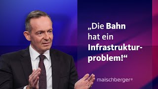 quotSchienen sind in die Jahre gekommenquot Volker Wissing über Bahn VerbrennerAus amp KI  maischberger [upl. by Aeirdna]