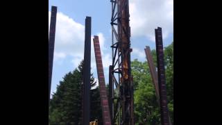 D1942 Diesel Pile Hammer Driving 12quotx53 Beams [upl. by Dun84]