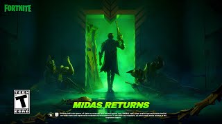 Midas return official teaser Fortnite [upl. by Akinimod]