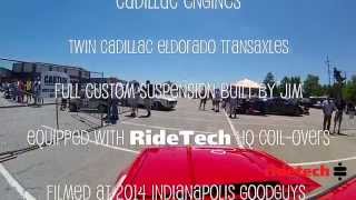 Jim McKamey amp RideTech Amanda 900hp 1000CI Twin Engine Yugo Autocross Indy Goodguys 2014 [upl. by Icrad791]