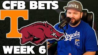 Tennessee vs Arkansas Week 6 Bets  College Football Picks With Kyle Kirms [upl. by Flossie]