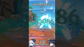 100 Crit Rate Wanderer C6 R5 Genshin Impact genshin genshinimpact wanderer [upl. by Alset]