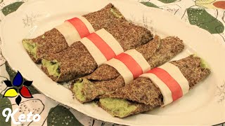 Easy Flaxseed Wrap – 3 Ingredients  Keto Recipes [upl. by Marlow]