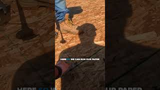 How to Apply Roofing Paper on OSB for Your Pole Barn polebarn construction roofing shorts [upl. by Groark]