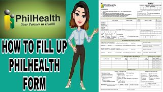 HOW TO FILL UP PHILHEALTH FORM  PHILHEALTH NEW MEMBER REGISTRATION FILL UP FORM [upl. by Ahsiadal238]