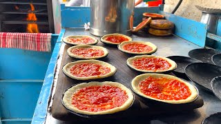 Famous Desi Pizza of Ahmedabad  Indian Street Food [upl. by Ened]